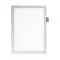 Infokeret, A4, öntapadó, jegyzetelhető, DURABLE DURAFRAME® "NOTE", ezüst