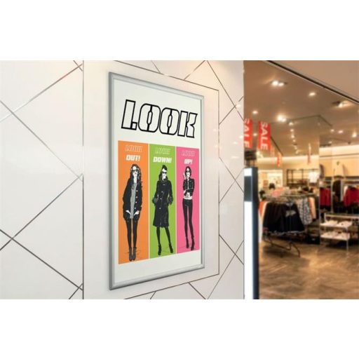 Posztertábla, fali, A1, alumínium keret, DURABLE