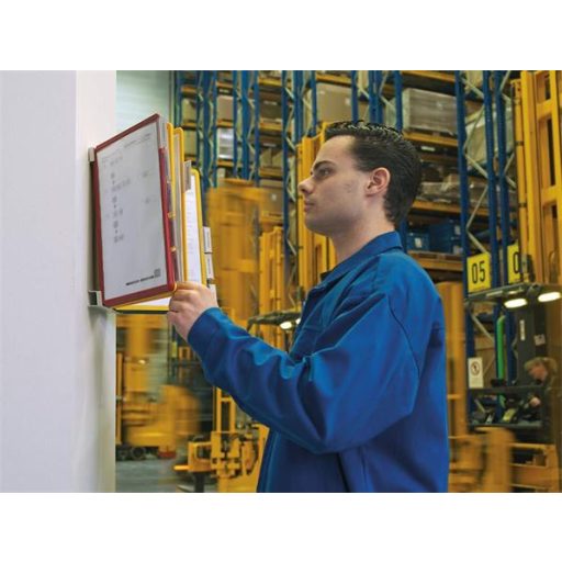 Bemutatótábla tartó, fali, 20 db bemutatótáblával, DURABLE "VARIO®", vegyes színek