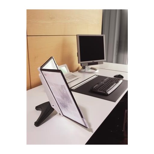 Bemutatótábla tartó, asztali, 5 db bemutatótáblával, DURABLE "SHERPA®", fekete