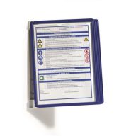   Bemutatótábla tartó, fali, 5 db bemutatótáblával, DURABLE "VARIO® WALL 5", sötétkék