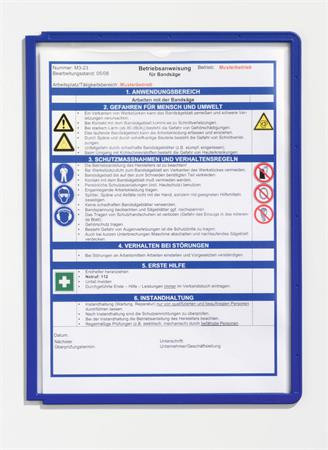 Bemutatótábla, A4, DURABLE "SHERPA®", sötétkék