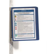   Bemutatótábla tartó, fali, mágneses, 5 db bemutatótáblával, DURABLE "VARIO® 5 MAGNET", sötétkék