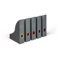   Iratpapucs készlet, műanyag, 73 mm, DURABLE "VARICOLOR®", vegyes