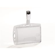   Azonosítókártya-tartó, akril, zárt, csíptetővel, DURABLE