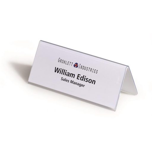 Névtábla tartó, asztali, 61/122x150 mm, DURABLE