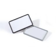 Névkitűző, mágnessel, 75x40 mm, DURABLE, fekete