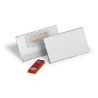   Névkitűző, mágnessel, elfordulásgátlóval, 75x40 mm, DURABLE