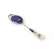   Azonosítókártya-tartó, kihúzható, patentos, DURABLE "Style", sötétkék