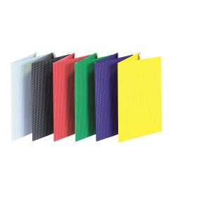 Gumis mappa, karton, A4, kockás, DONAU, kék