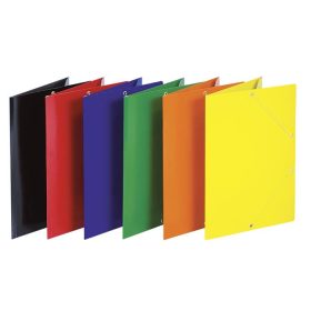   Gumis mappa, karton, A4, DONAU "Standard", citromsárga