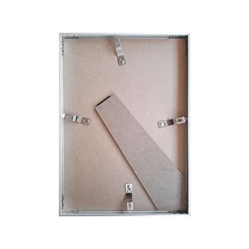 Képkeret, 21x29,7 cm, aluminium keret, "Fotoplus", ezüst