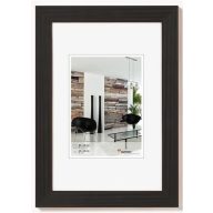 Képkeret, fa, 10x15 cm, "Grado" fekete