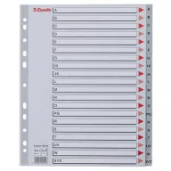 Regiszter, műanyag, A4 Maxi, A-Z, ESSELTE, szürke