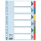 Regiszter, laminált karton, A4, 6 részes, ESSELTE "Mylar"