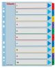 Regiszter, laminált karton, A4 Maxi, 1-10, újraírható, ESSELTE
