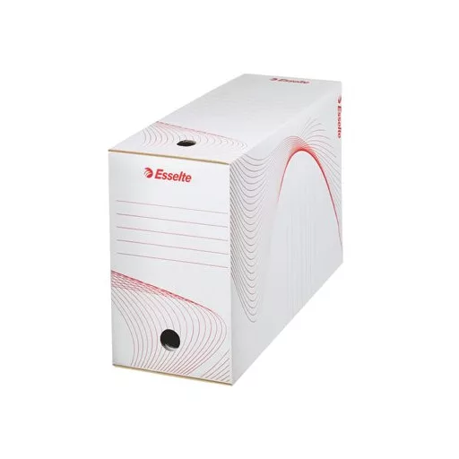 Archiválódoboz, A4, 150 mm, karton, ESSELTE "Boxy", fehér