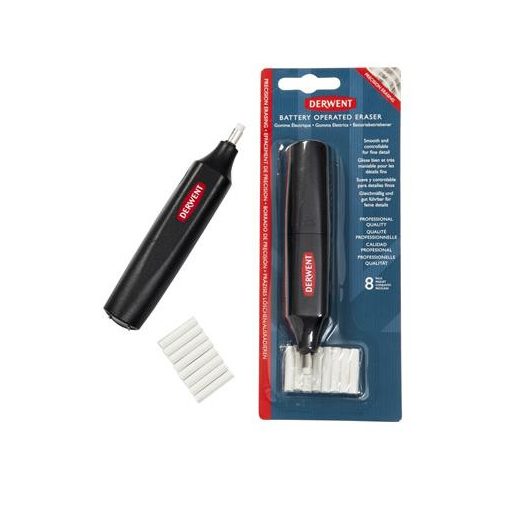 Radírstift, elemes, csereheggyel, DERWENT