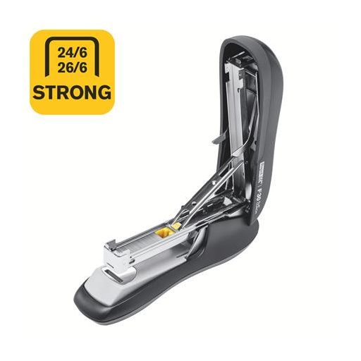 Tűzőgép, 24/6, 26/6, 30 lap, lapos tűzés, RAPID "F30", fekete