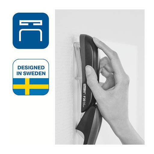 Tűzőgép, 24/6, 26/6, 30 lap, lapos tűzés, RAPID "F30", meggyvörös