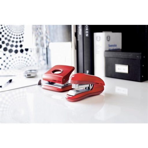 Tűzőgép, 24/6, 26/6, 30 lap, lapos tűzés, RAPID "F30", meggyvörös