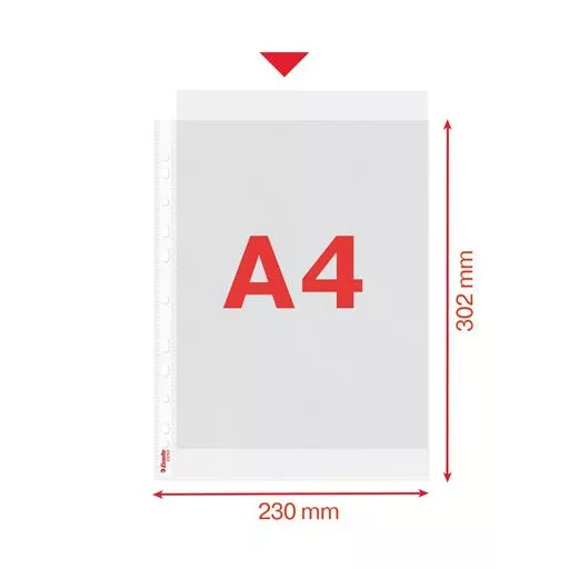 Genotherm, lefűzhető, A4, 85 mikron, narancsos felület, ESSELTE "Standard"