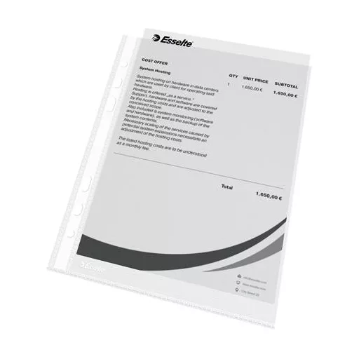 Genotherm, lefűzhető, A5, 43 mikron, narancsos felület, ESSELTE