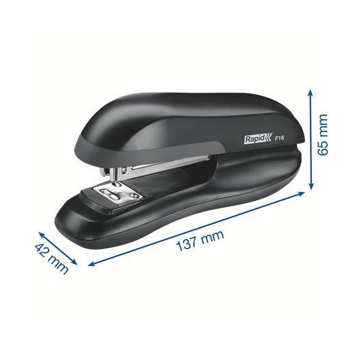 Tűzőgép, 24/6, 30 lap, RAPID "F16 Fashion", fekete