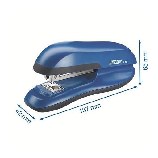 Tűzőgép, 24/6, 30 lap, RAPID "F16 Fashion", vízkék
