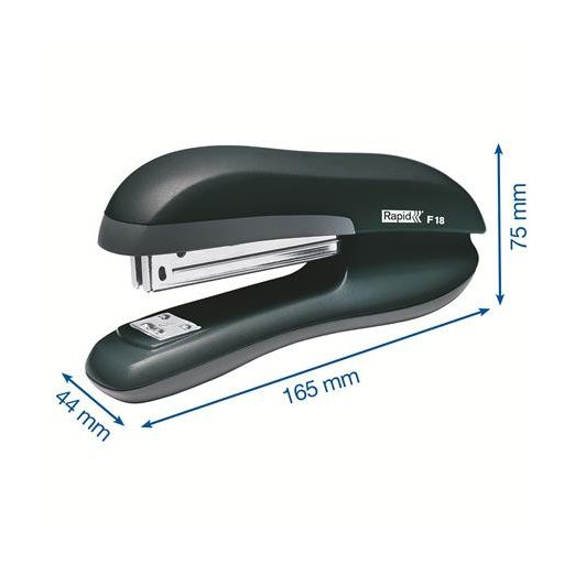 Tűzőgép, 24/6, 30 lap, RAPID "F18 Fashion", fekete
