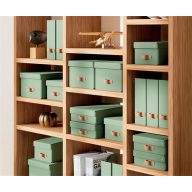   Iratpapucs, karton, 100 mm, LEITZ "Puro", zsályazöld