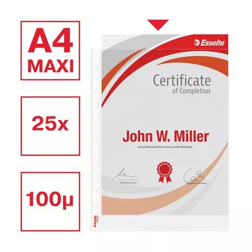 Genotherm, lefűzhető, A4 maxi, 100 mikron, narancsos felület, ESSELTE "Maxi"