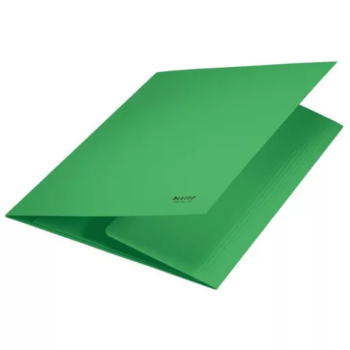 Pólyás dosszié, karton, A4, LEITZ "Recycle", zöld