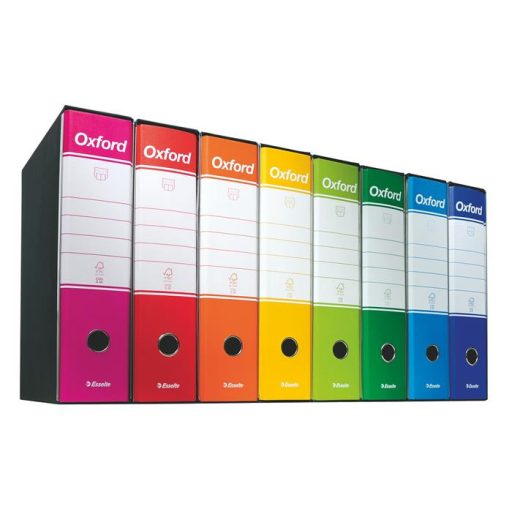 Tokos iratrendező, 80 mm, A4, karton, ESSELTE "Oxford", kék