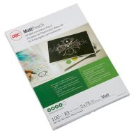 Meleglamináló fólia, 75 mikron, A3, matt, GBC