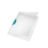   Gyorsfűző, klipes, PP, A4, LEITZ "ColorClip Magic", világoskék