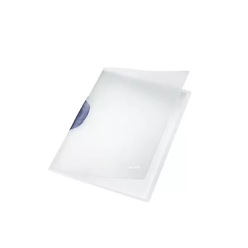 Gyorsfűző, klipes, PP, A4, LEITZ "ColorClip Magic", szürke