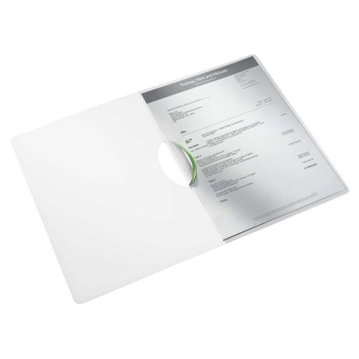 Gyorsfűző, klipes, PP, A4, LEITZ "Wow ColorClip", zöld