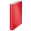 Gyűrűs könyv, 2 gyűrű, D alakú, 40 mm, A4 Maxi, karton, LEITZ "Wow", piros