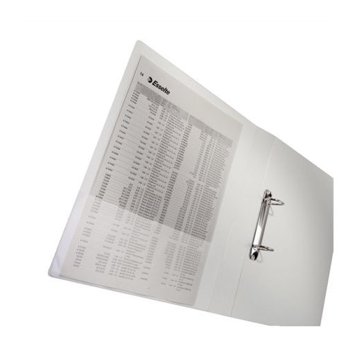 Gyűrűs könyv, panorámás, 2 gyűrű, O alakú, 30 mm, A4 Maxi, PP, LEITZ, fehér