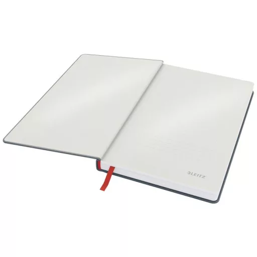 Beíró, A5, kockás, 80 lap, keményfedeles, LEITZ "Cosy Soft Touch", bársonyszürke