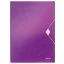 Gumis mappa, PP, A4, LEITZ "Wow", lila