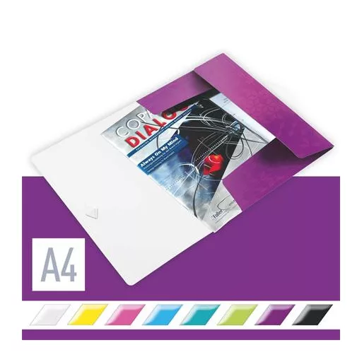 Gumis mappa, PP, A4, LEITZ "Wow", lila