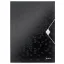 Gumis mappa, PP, A4, LEITZ "Wow", fekete