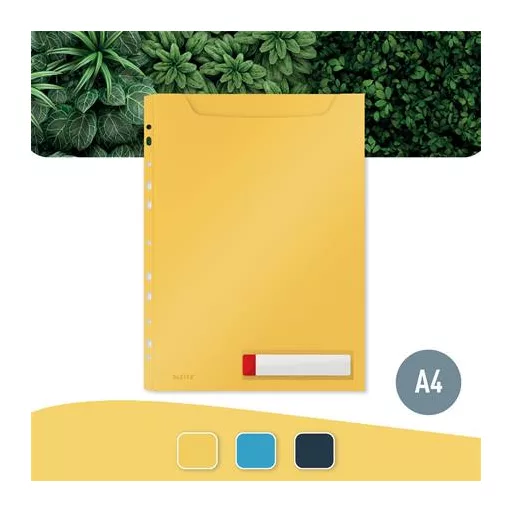 Genotherm, lefűzhető, A4 maxi, LEITZ "Cosy Privacy", melegsárga