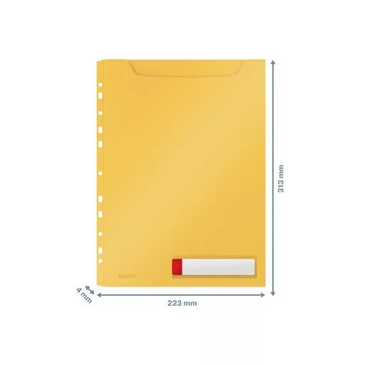 Genotherm, lefűzhető, A4 maxi, LEITZ "Cosy Privacy", melegsárga