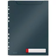   Genotherm, lefűzhető, A4 maxi, LEITZ "Cosy Privacy", bársonyszürke