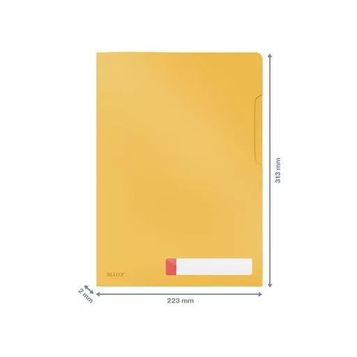 Genotherm, "L", A4, PP, LEITZ "Cosy Privacy", melegsárga