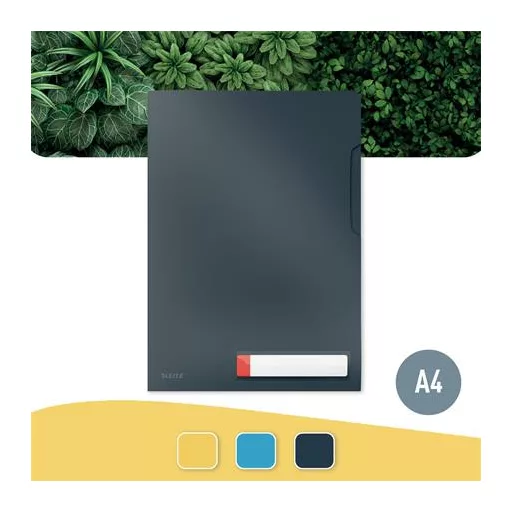 Genotherm, "L", A4, PP, LEITZ "Cosy Privacy", bársonyszürke