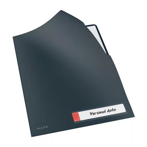 Genotherm, "L", A4, PP, LEITZ "Cosy Privacy", bársonyszürke